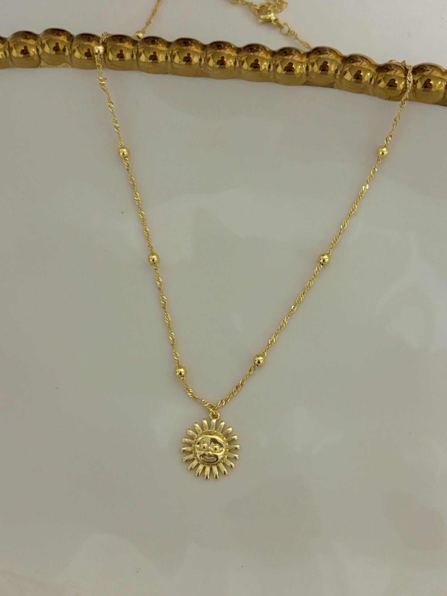 “Golden Sun Necklace”