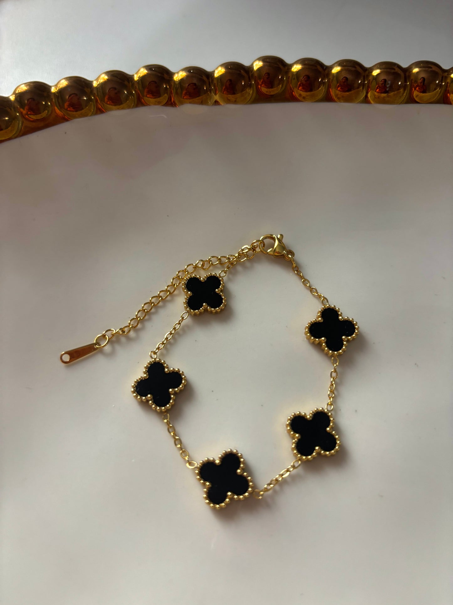 “Big Black Clover Bracelet”
