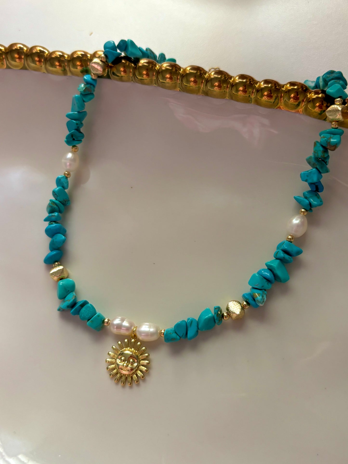 “Blue Sun Necklace”