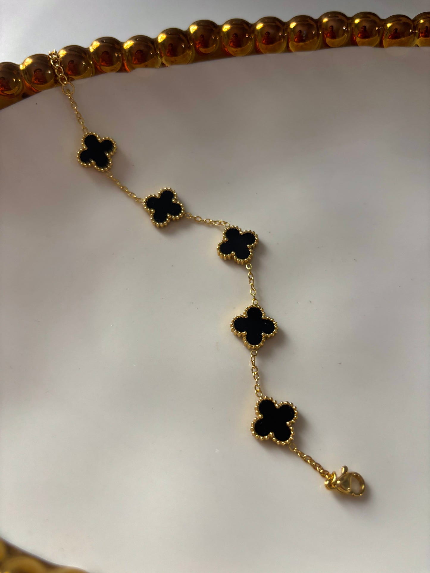 “Big Black Clover Bracelet”