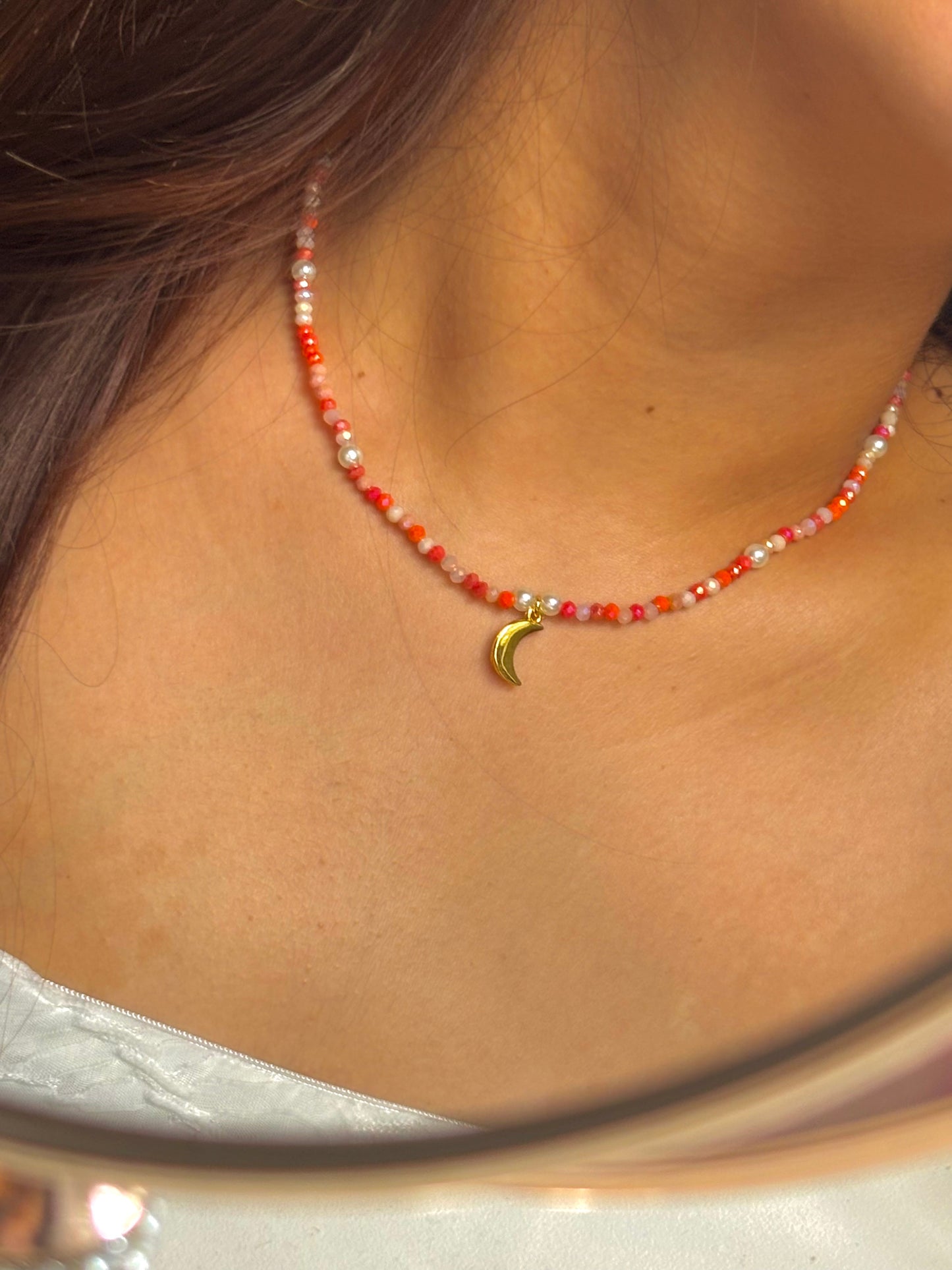 “Moon Sunset Necklace”