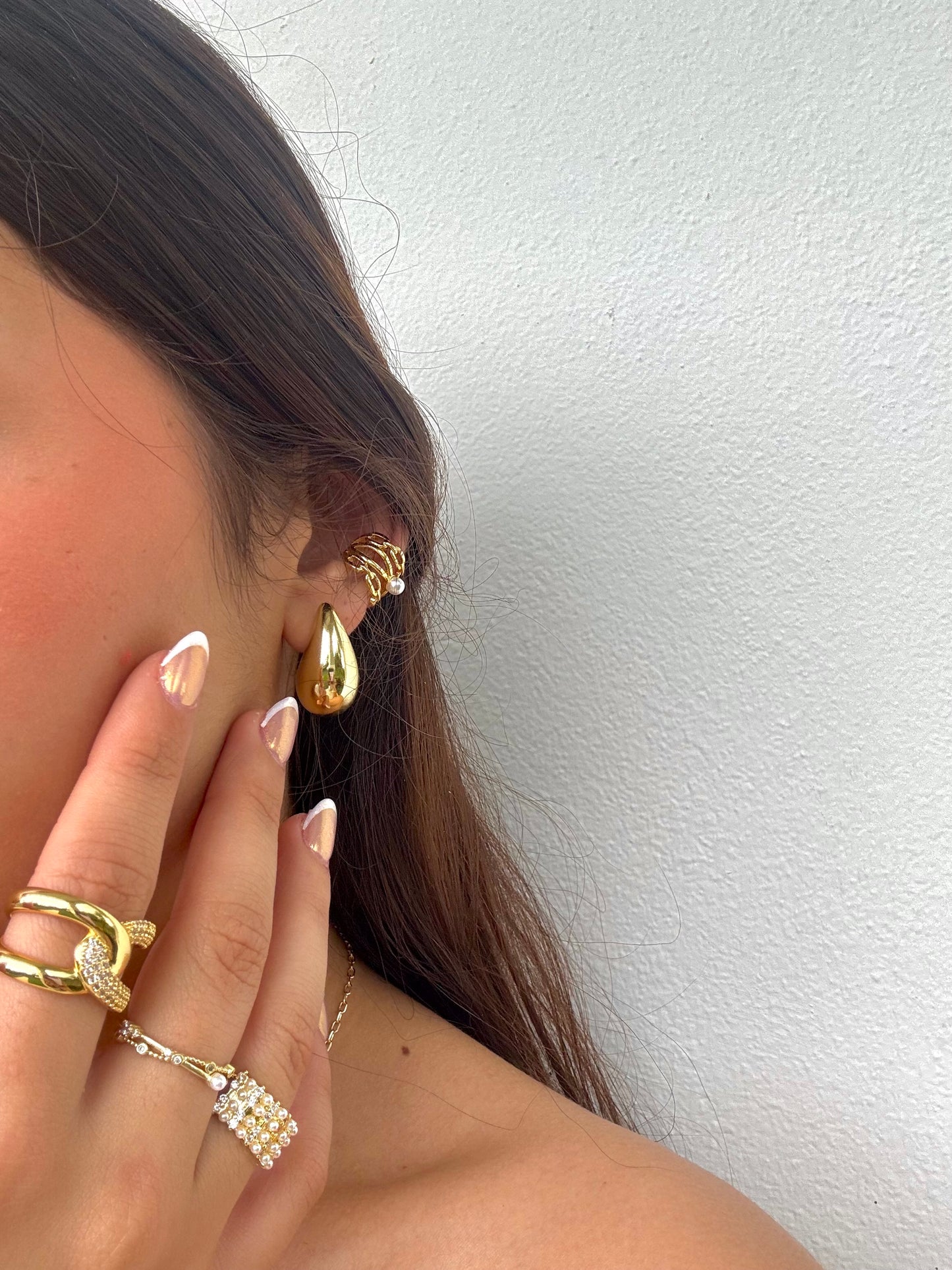 "Pearl Ear Cuff”