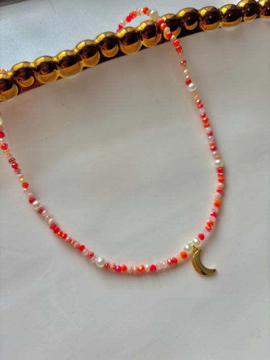 “Moon Sunset Necklace”