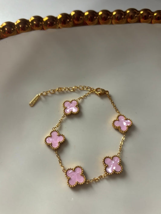 “Pink Clover Bracelet”